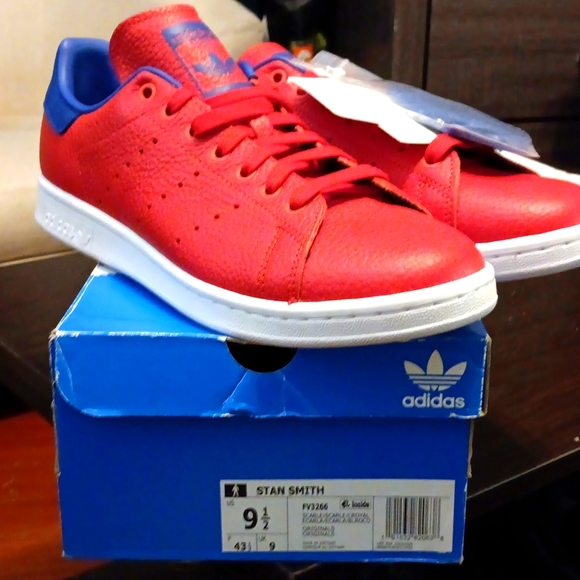 adidas Other - ADIDAS STAN SMITH 'SCARLETT COLLEGIATE ROYAL' FV3266 SZ 9.5